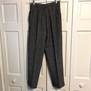 Talbots high-waisted tweed pants